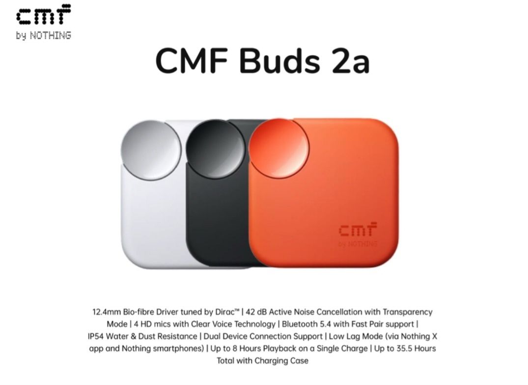 Nothing CMF Buds 2A. Беспроводные наушники