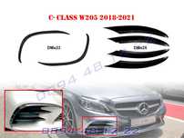 Тунинг Добавка Сплитер Предна Броня Mercedes AMG C W205 Мерцедес В205