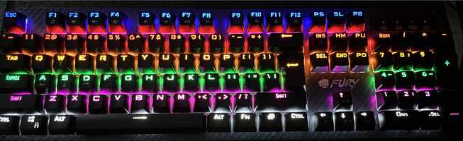 Tastatura gaming mecanica Fury Tornado