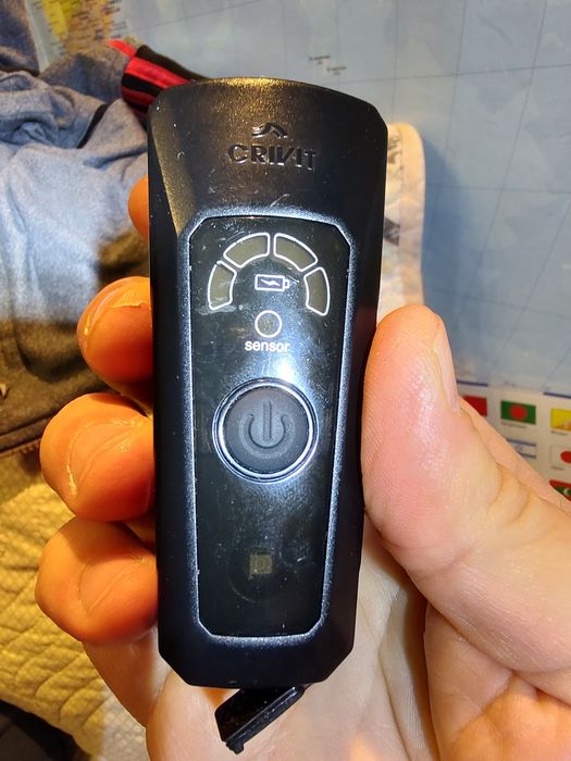 Lampă bicicletă față Crivit cu acumulator și senzor