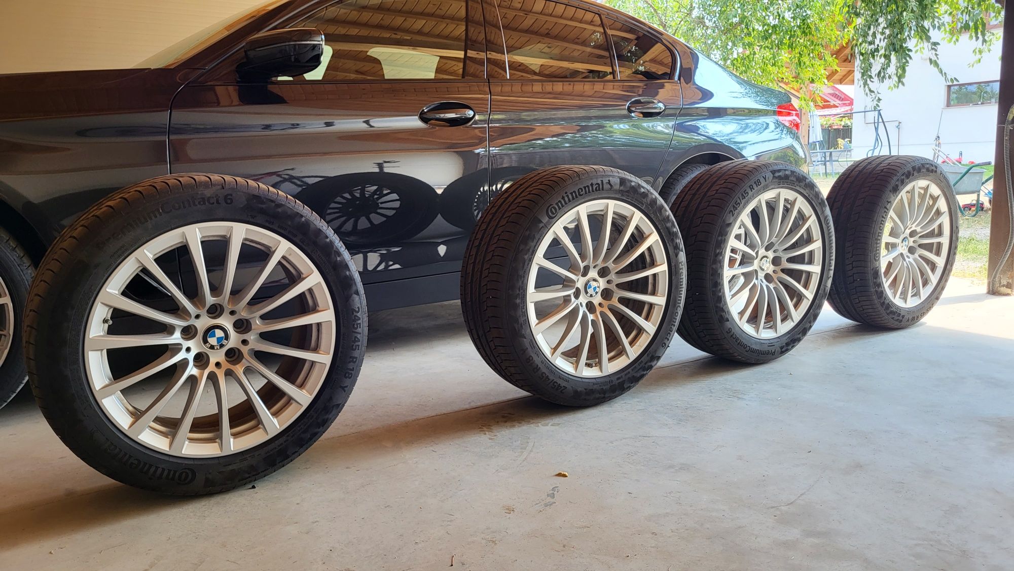 Jante originale BMW G30,G31, pe 18 inch si anvelope Conti Premium 6