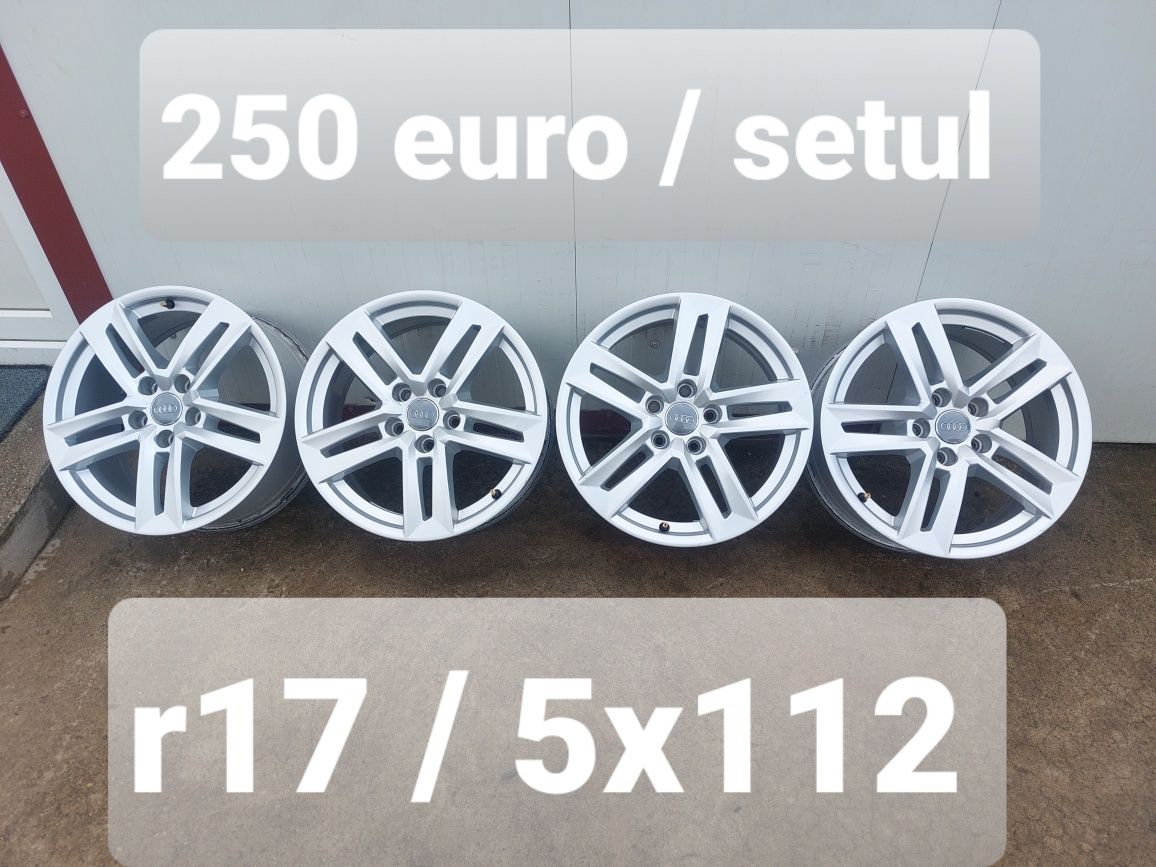 Jante aluminiu ORIGINALE r17 / Audi Vw Skoda Seat Mercedes / 5x112