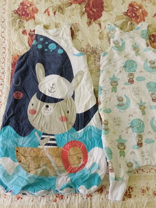 Детски спално чувалче/ чувалче с крачета 90 см,