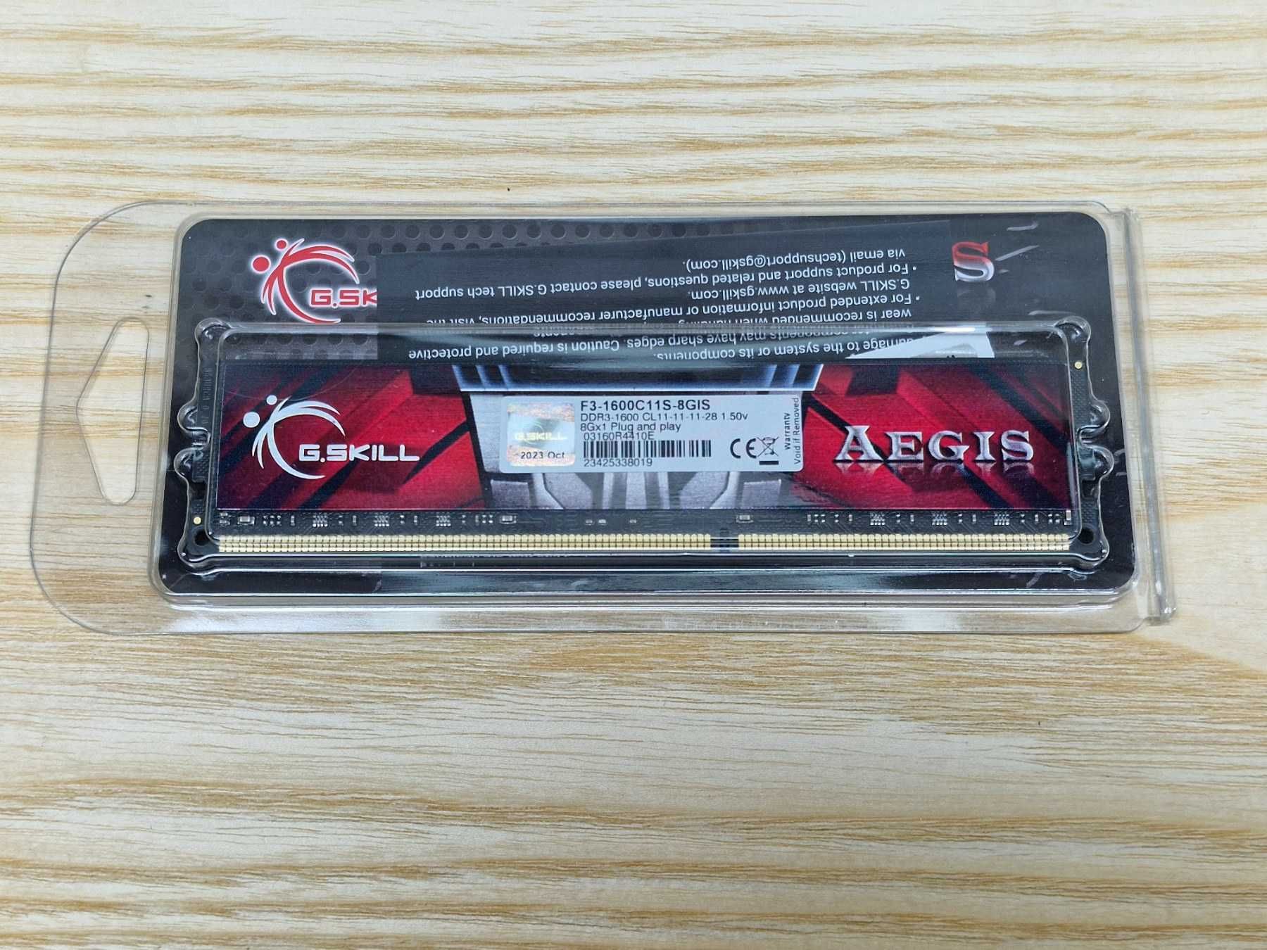 Нова 8GB DDR3 G.Skill Aegis 1600Mhz