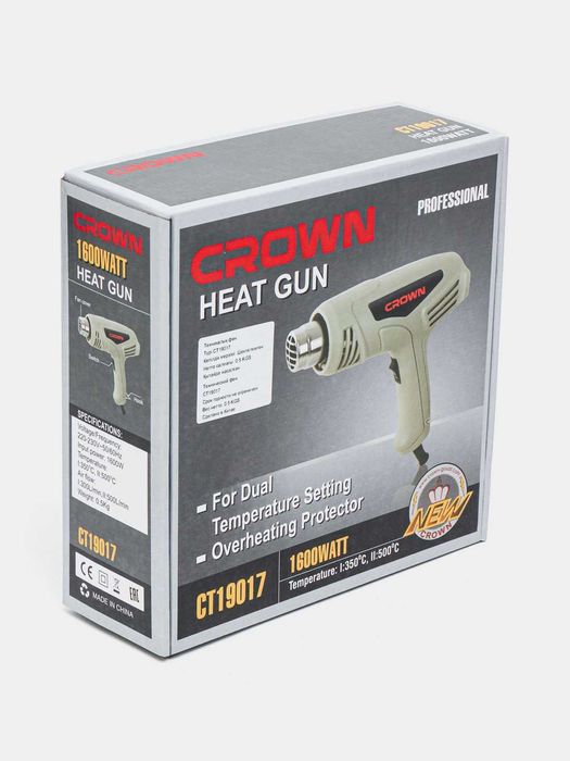 Строительный фен CROWN CT19017 — 1600 Вт