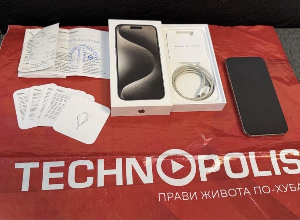 512GB iPhone 15 Pro Technopolis Гаранция до 2025 г. Natural