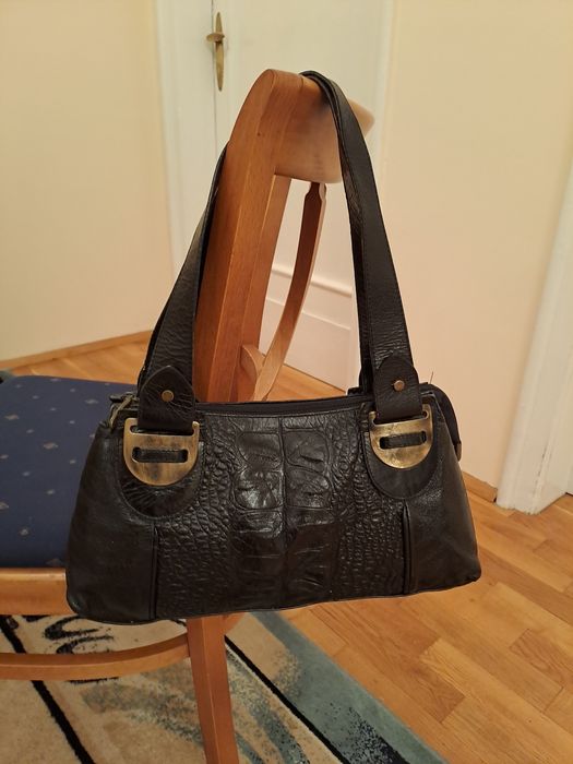 Чанта от естествена шагринирана кожа!