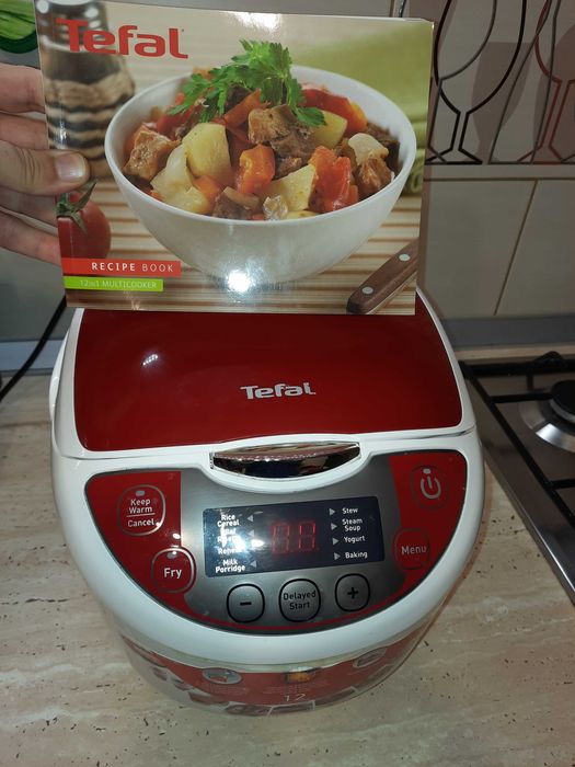 Multicooker Tefal rosu 12 programe