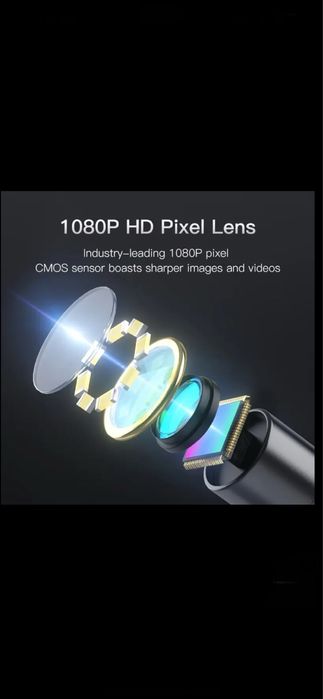 Camera endoscopica HD 5 metri, cablu rigid