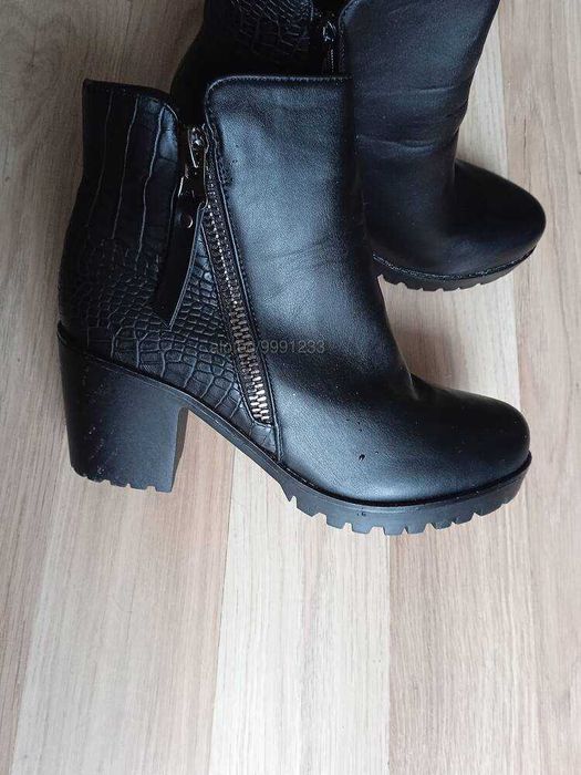 Обувки Боти дамски на ток 7 см размер 37