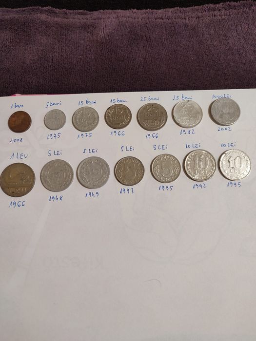 Vând monede pentru colectionari