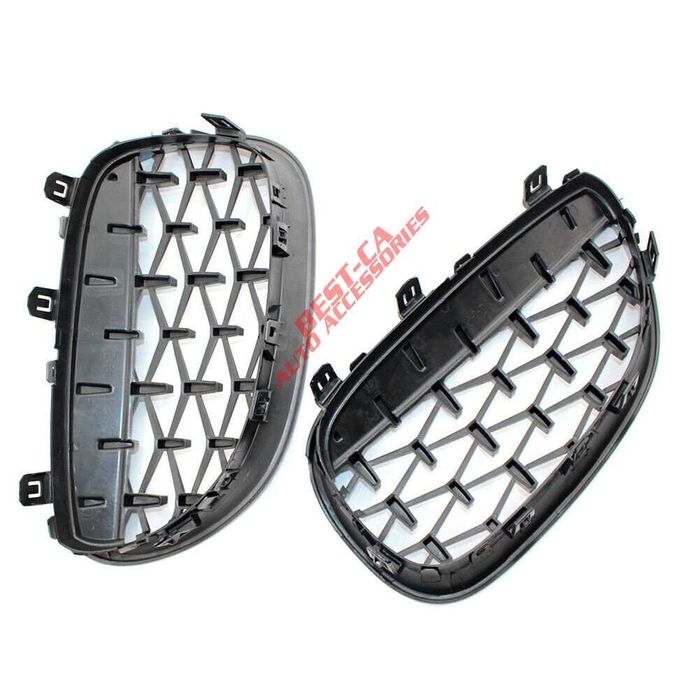 Set Grile Nari Diamond Style pentru BMW Seria 5 E60 E61 Negru Lucios