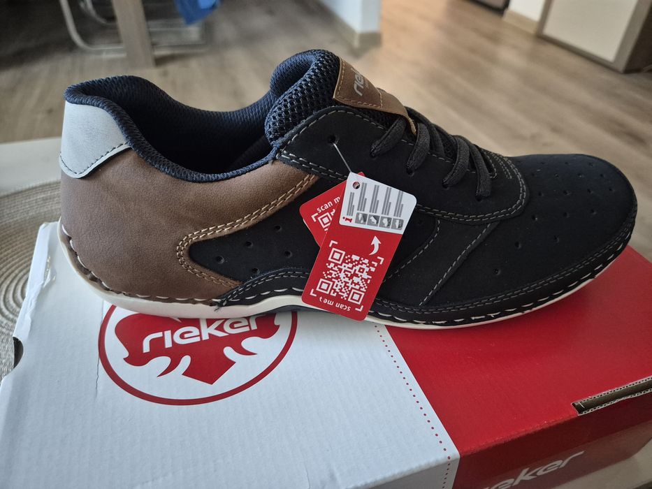 Pantofi barbati, Rieker, model 07506-14, Albastru, nou, nepurtat