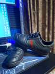 Gucci Leather Web Sneaker 'Black'