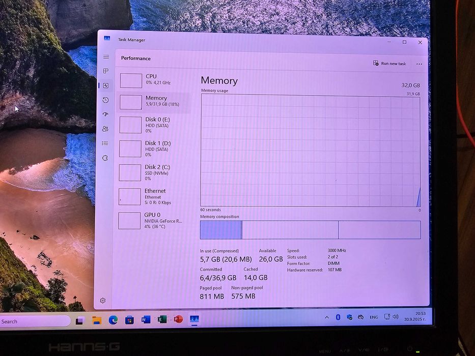 PC AMD Ryzen 5 5500 4.20 Ghz|RTX 4060|32GB RAM|1TB SSD+1TB HDD|Wifi+BT