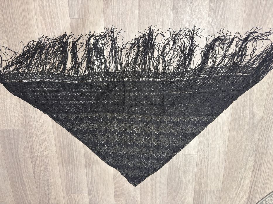 Зимний утеплённый палантин