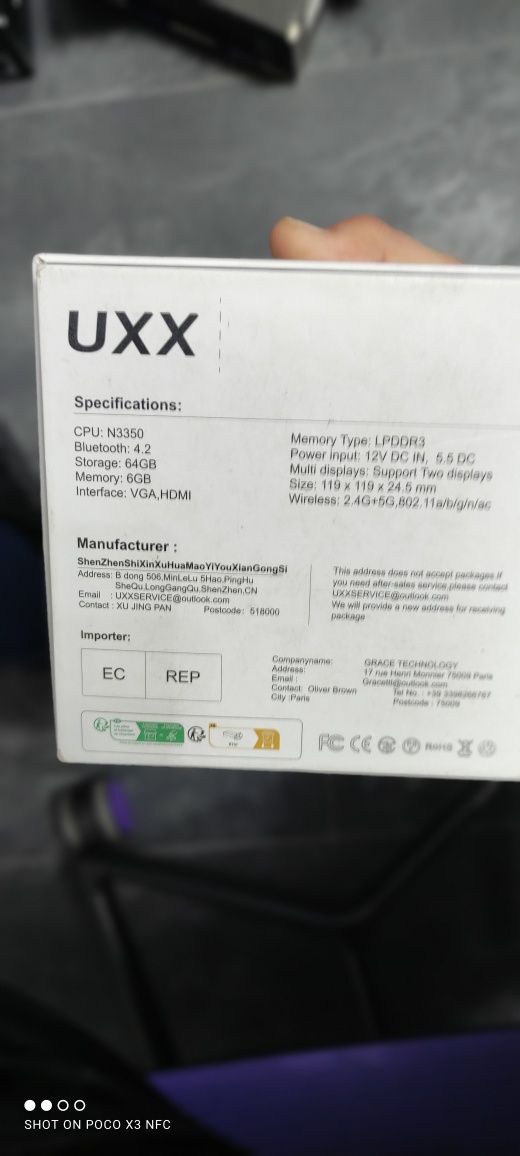 Uxx mini PC sigilat