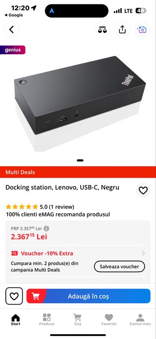 Statie andocare Lenovo ThinkPad Dock gen 2
