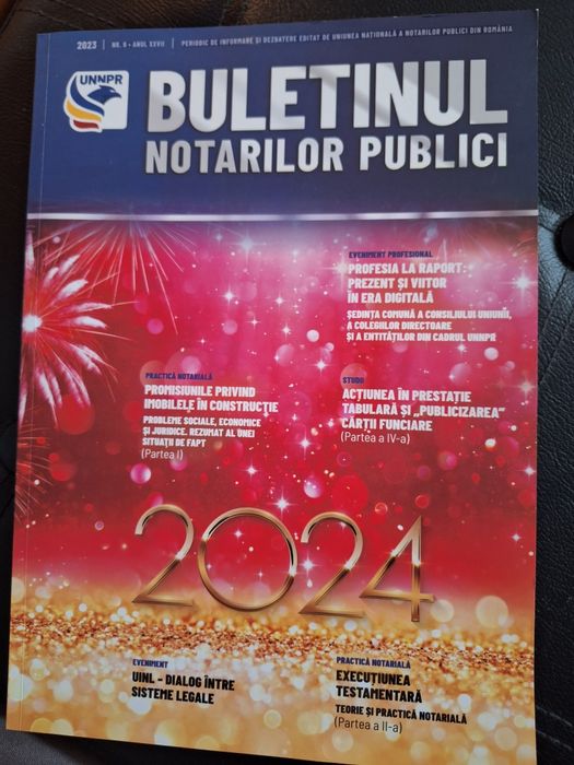 Buletinul Notarilor Publici. Nr.5. 2023