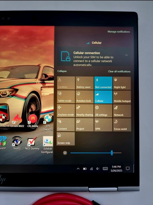 Diagnoză/ Tester BMW INPA/ ISTA+ /Esys cu Laptop/Tabletă HP Elite X360