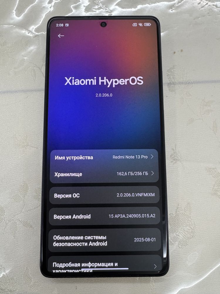 Redmi note 13 pro 4g 8/256 qora