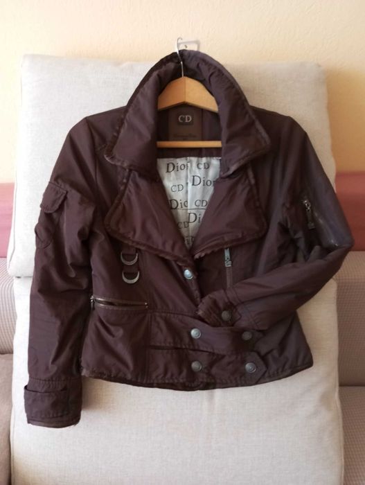 Дамско яке, марка Christian Dior, размер F 38/ UK 10 от промазан плат