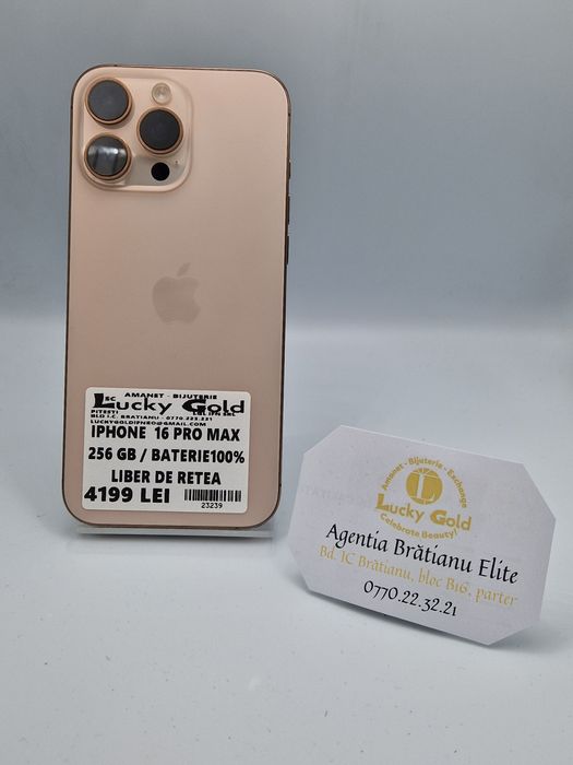 Iphone 16 Pro Max 256 GB Bat 100 cod 23239