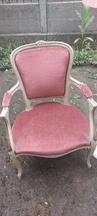 Кресло винтидж в бяло