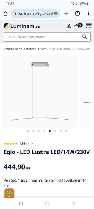 Lustre noi stil industial/led