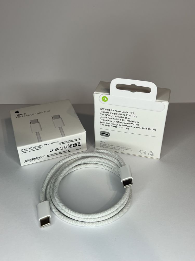 Cablu date Apple USB-C Woven 60W Charge Cable 1m / 2m