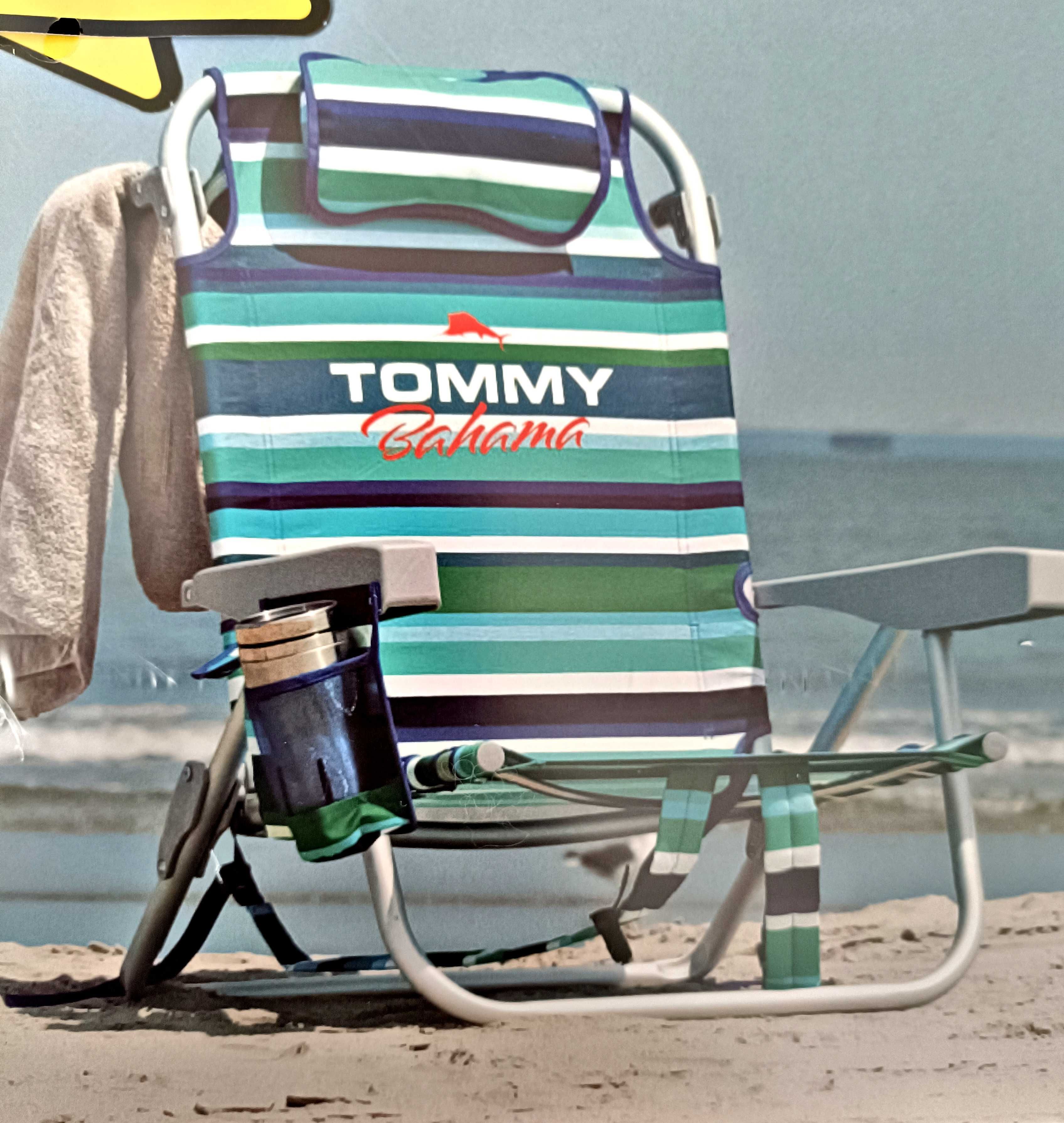 Промоция!!! Плажен стол раница 5 в 1 Tommy bahama