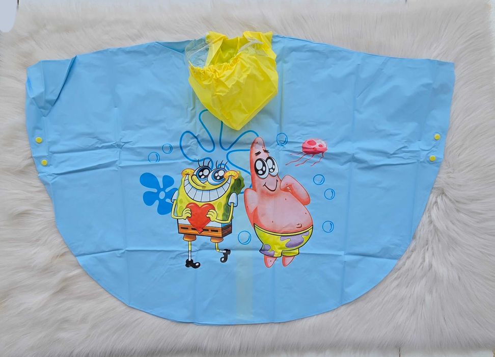 Детски дъждобран Спондж Боб 5-7 години / ръст 116см. НОВ