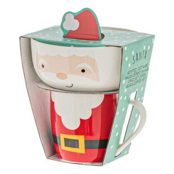 Комплект коледна чаша и купа Mercado Trade, Различни модели