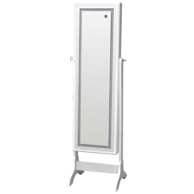 Тоалетка-гардероб с LED осветление и огледална врата