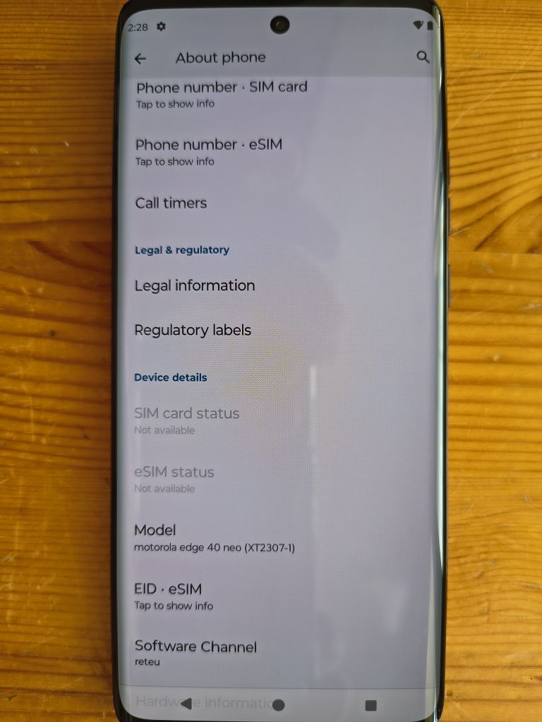 Motorola Edge 40 Neo 5G 256GB 12 Ram