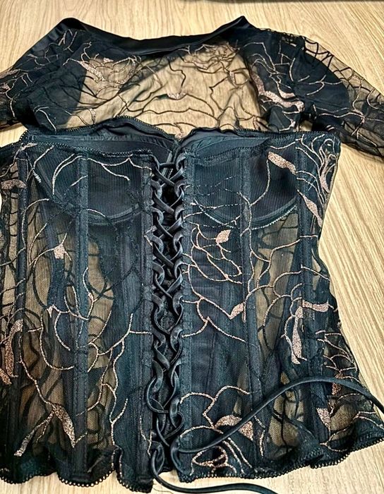 Agnes Toma Corset cu siret si bolero XS/S