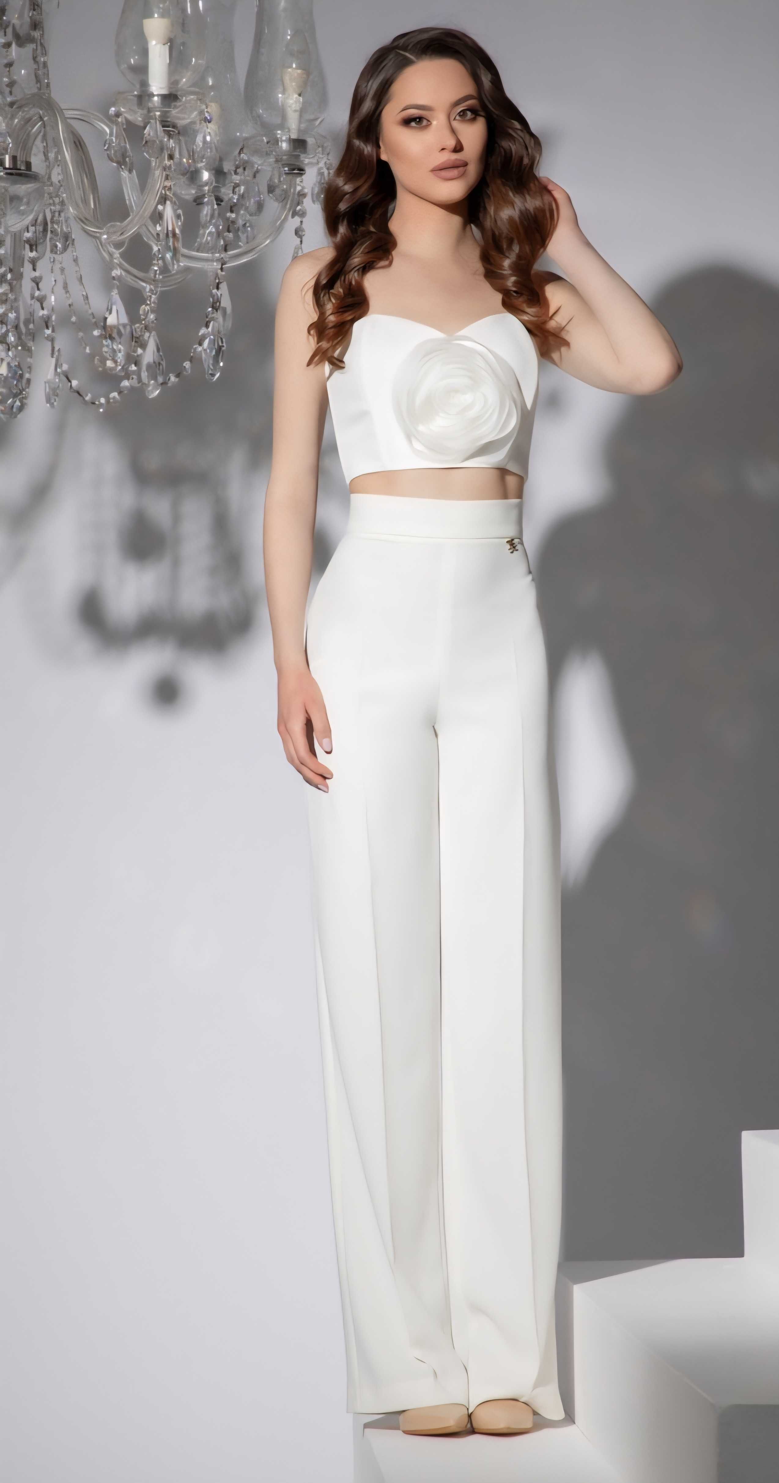 Официален панталон с висока талия Christine fashion S размер