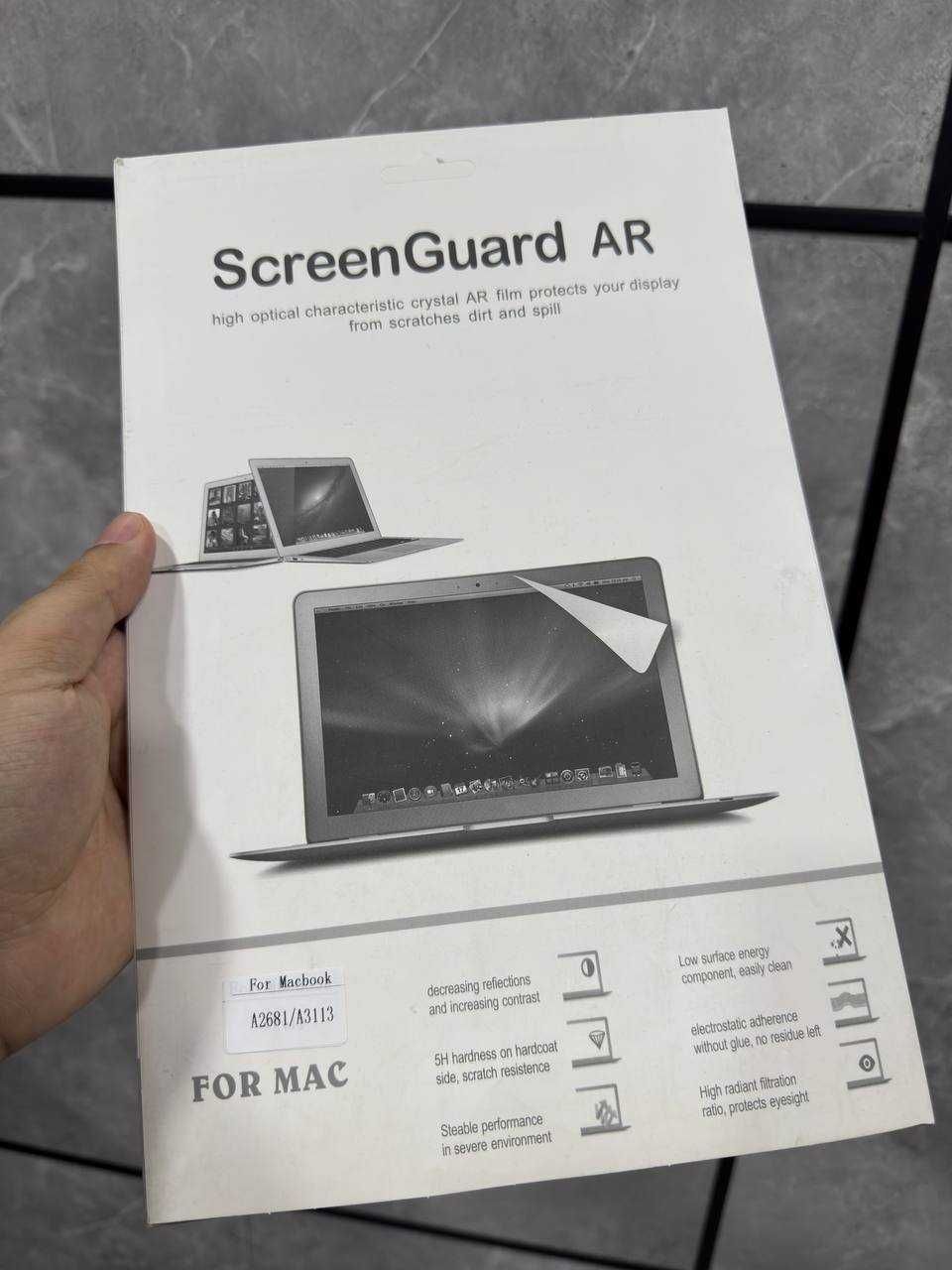 Защитная плёнка экрана для MacBook + Установка