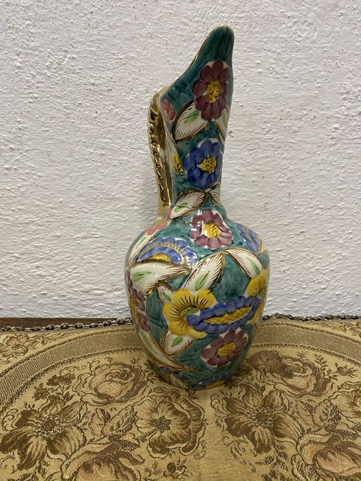 Винтидж белгийска порцеланова кана ръчна украса 1950-те