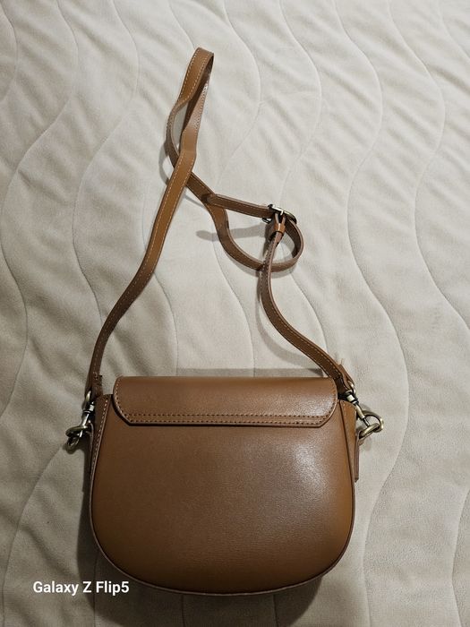 Чанта CELINE естествена кожа и велур