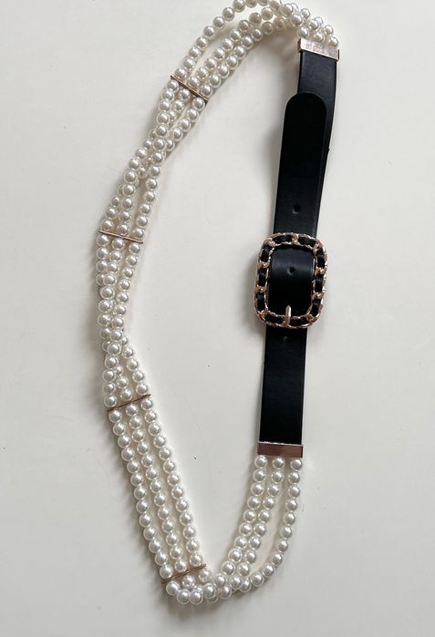 Ефектен колан с перли