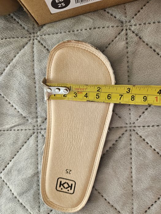 Колев и колев боси обувки от естествена кожа