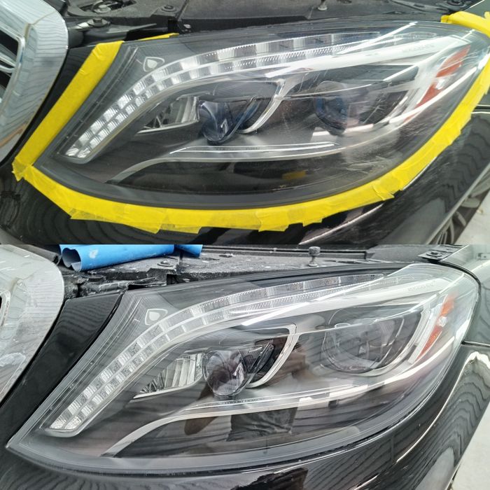 Полиране фарове, полагане на защитно фолио, затъмняване на стъкла