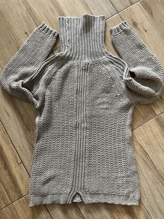 Pulover gri Pull & Bear