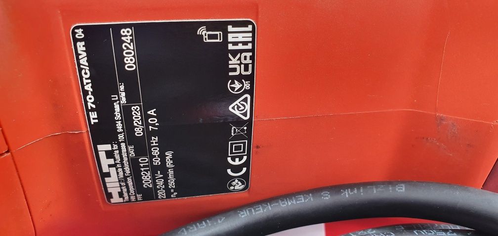 Rotopercutor hilti. TE .70 ATC AVR 04.