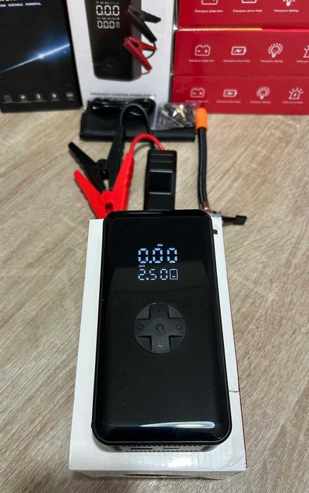 Starter auto baterie cu compresor portabil Power Bank