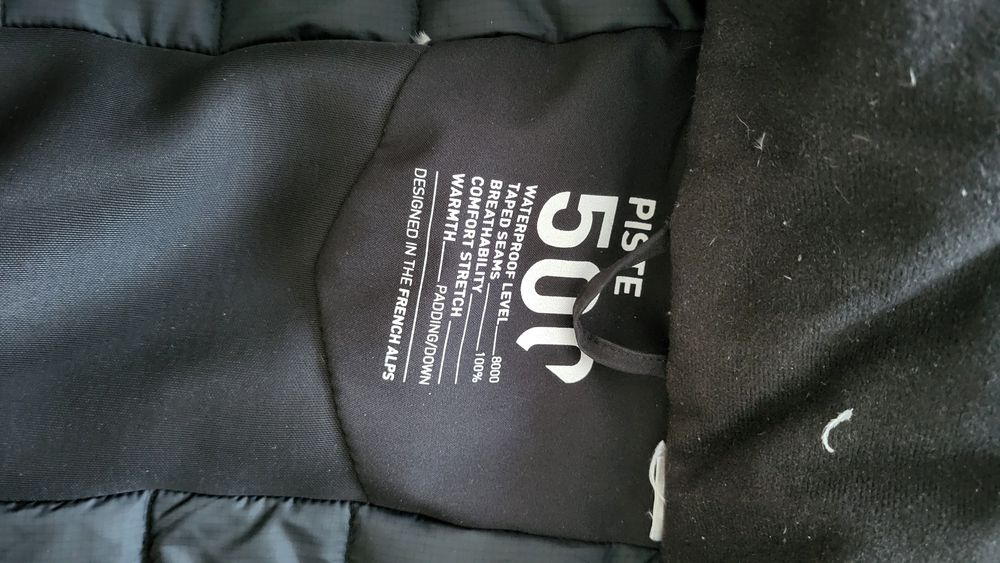 geaca puf gasca schi wedze 500 calduroasa impermeabila stare buna