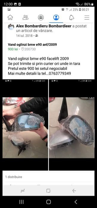 Vând uși bmw e90 e91 uși bmw seria 5 uși vw golf 5/6 haioase etc