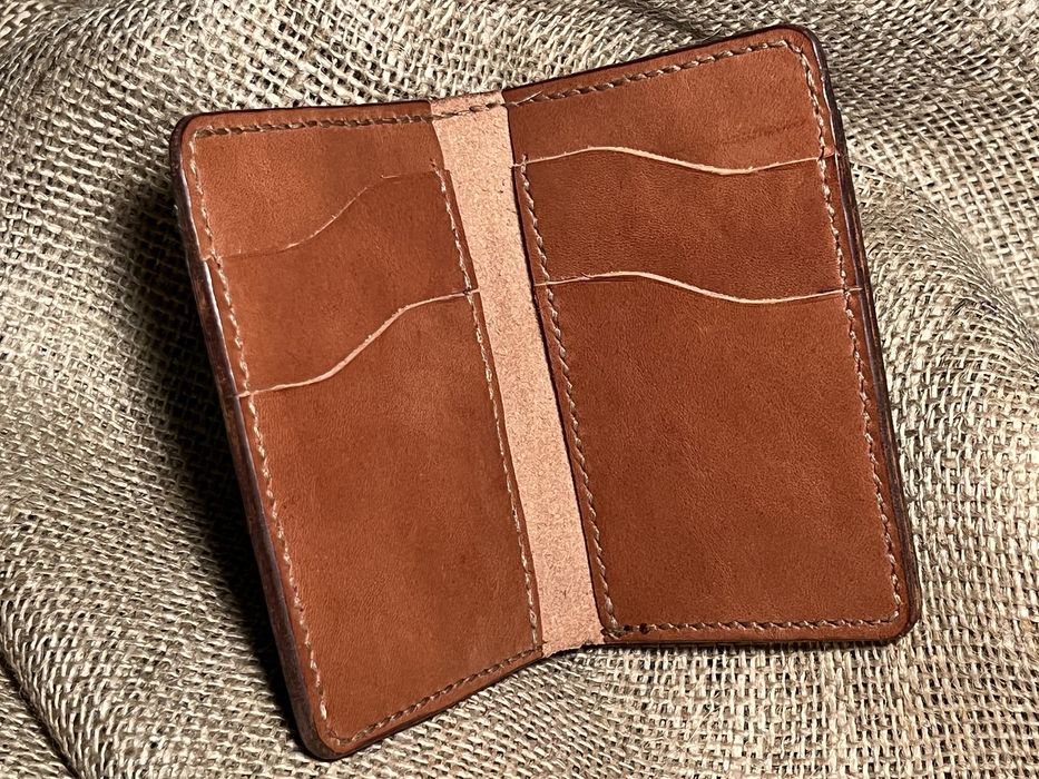 Vand portofel piele handmade verde, negru