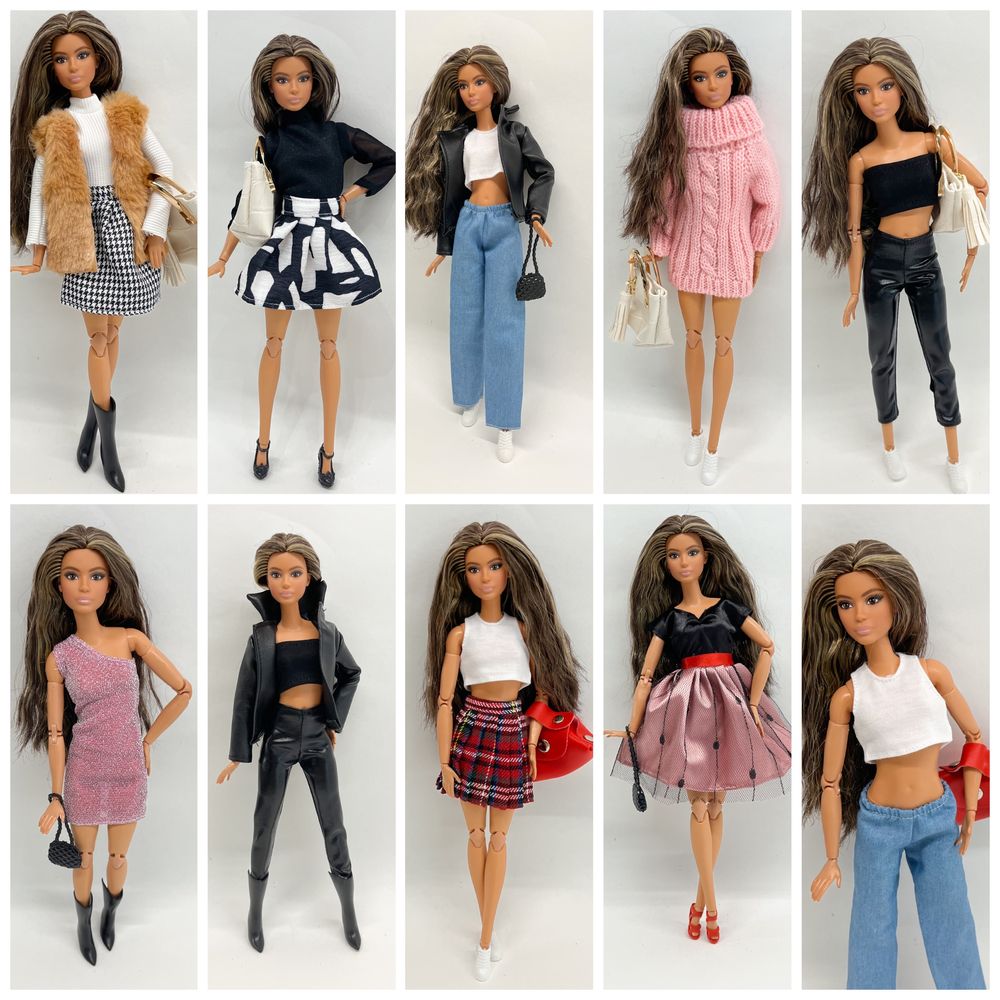 Нови красиви дрехи, обувки, чанти и аксесоари за кукла Барби - Barbie
